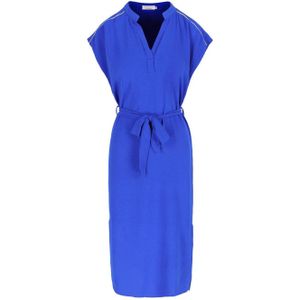 LOLALIZA jurk met ceintuur blauw