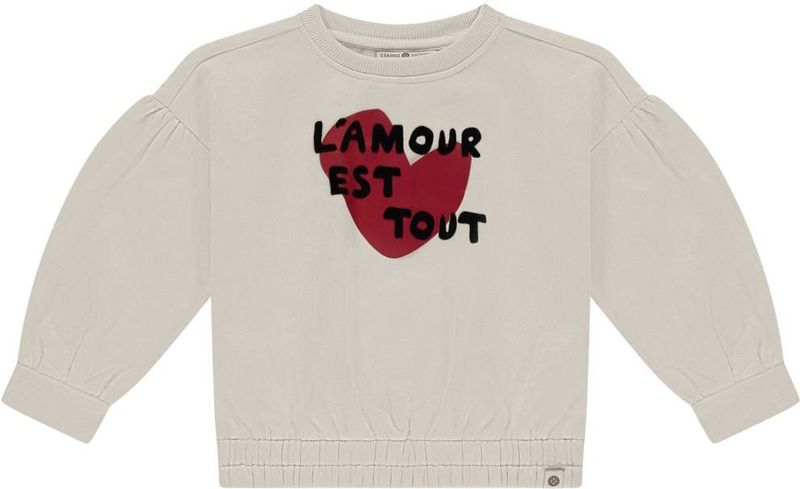 Stains & Stories - Sweatshirt - Gebroken Wit - L'Amour Est Tout