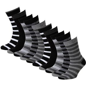 Apollo sokken - set van 10 zwart/grijs