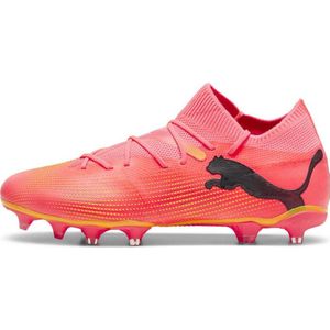 Puma Future 7 Match FG/AG Senior voetbalschoenen roze/zwart/oranje
