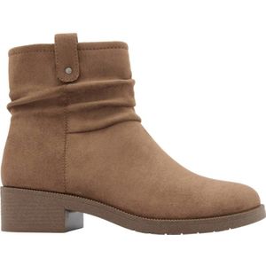 Graceland - Enkellaarsjes - Bruin - Imitatiesuède - Met Ritssluiting