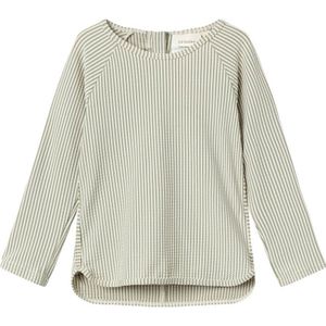 LIL' ATELIER MINI UV-shirt groen/wit