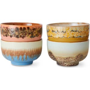 HKLIVING kom 70s (Ø13,5 cm) (set van 4)