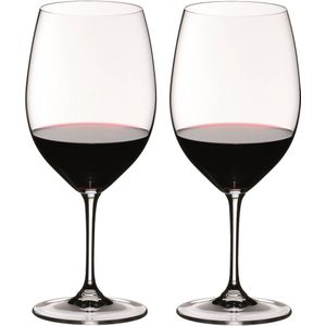 Riedel Vinum Bordeaux Rode Wijnglazen - Set van 2, 610 ml