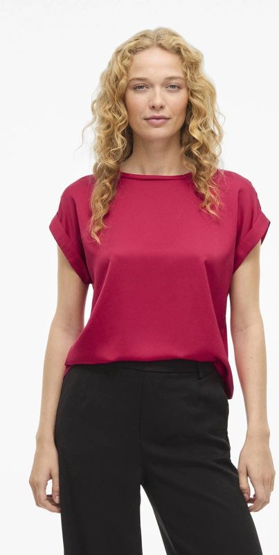 VILA satijnen blousetop