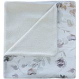 Yumi Baby ledikantdeken Magnolia 100x140 cm off white/lichtbruin/lichtgrijs