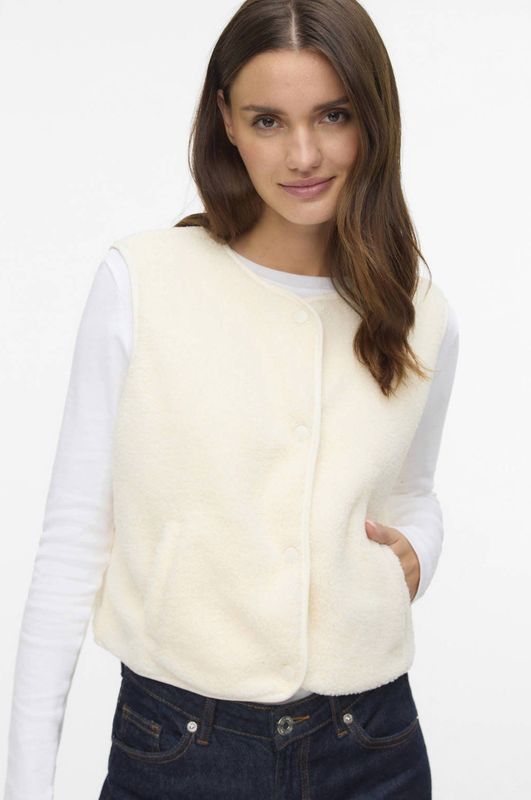 VERO MODA - Mouwloos Vest - Wit - Polyester