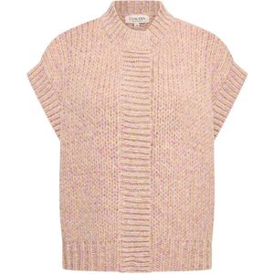 CLAUDIA BY CLAUDIA STRÄTER trui taupe gebreid