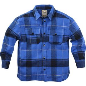 Z8 overshirt Clint met ruitenprint blauw/zwart