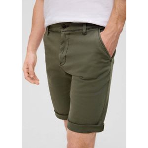 Q/S by s.Oliver slim fit short donkergroen