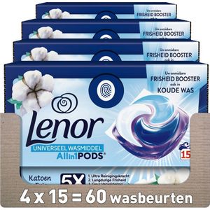 Lenor PODS Wascapsules Katoen Fris - 4 x 15 Wasbeurten - 60 wasbeurten