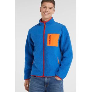 Anytime teddy fleece vest blauw