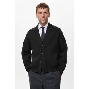 Mango Man vest gebreid zwart