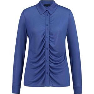 Claudia Sträter blouse blauw gebreid