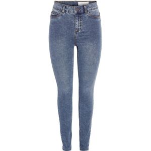 NOISY MAY high waist skinny jeans NMCALLIE medium blue