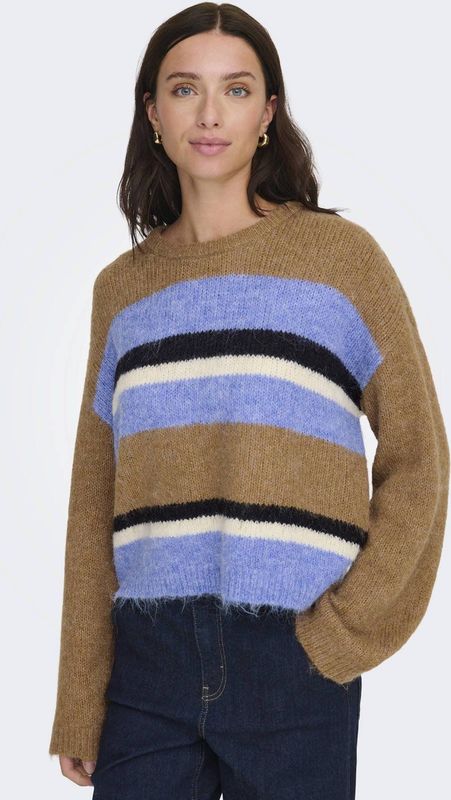 ONLY trui bruin gebreid