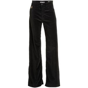 Lois high waist wide leg broek Rosa zwart