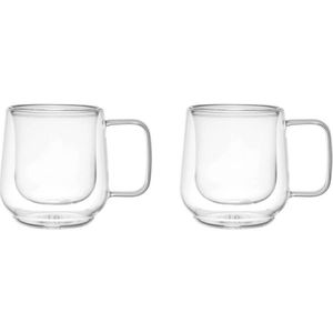 La Cafetière dubbelwandig koffieglas (100 ml) (set van 2)