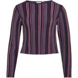 VILA gestreepte top paars met glitter