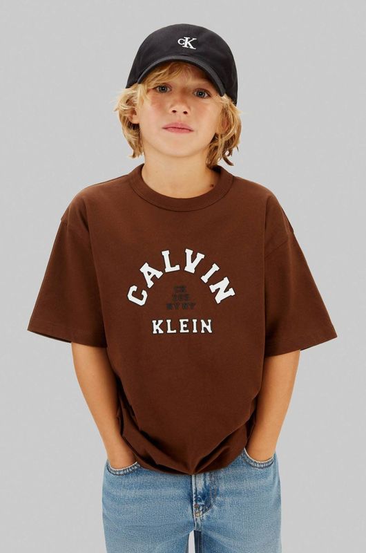Calvin Klein T-shirt donkerbruin