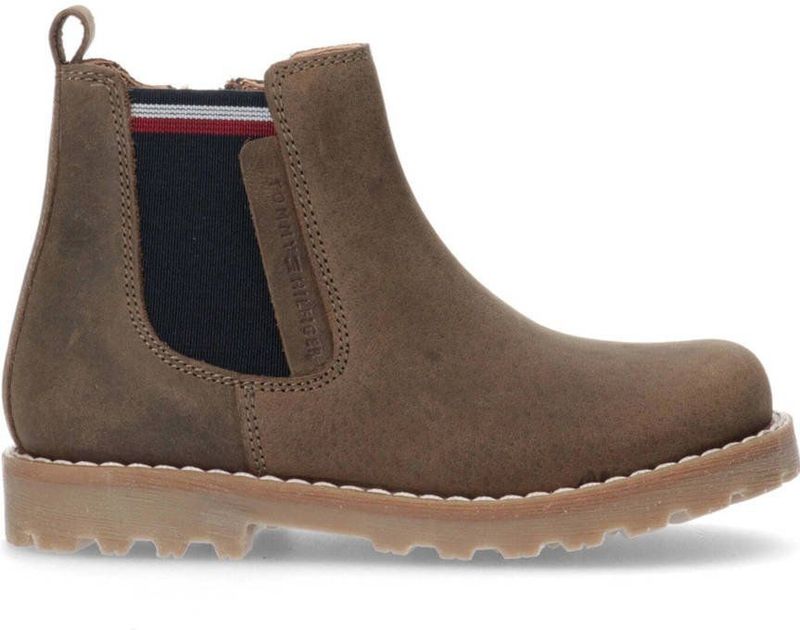Tommy Hilfiger chelsea boots groenbruin