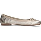 Manfield leren ballerina's goud