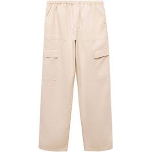 Mango Kids cargobroek lichtbeige