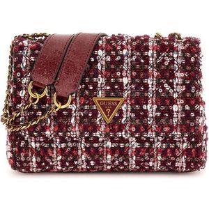 GUESS tweed crossbody tas Giully bordeauxrood