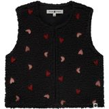 Stains & Stories - Peutergilet - Teddy Kwaliteit - Mouwloos - All-over Hartjesprint