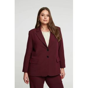 Mat Fashion regular blazer donkerrood