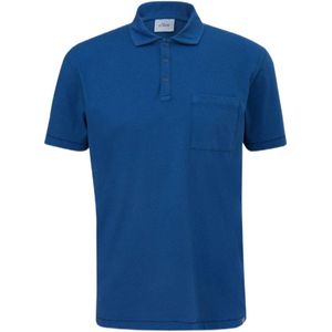 s.Oliver slim fit polo blauw