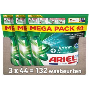 Ariel - 4in1 PODS +Touch Of Lenor UNS - Wasmiddelcapsules - 3 x 44 Wasbeurten - 132 Wasbeurten