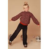 Stains&Stories sweater met hartjes zwart