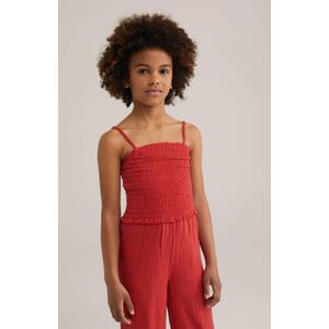 WE Fashion straight jumpsuit rood