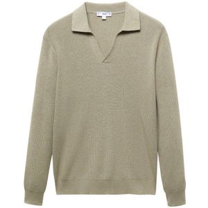 Mango Man trui beige - kaki