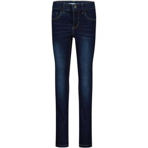 NAME IT skinny jeans NKMPETE met visgraat dark blue denim