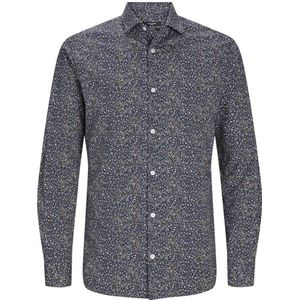 JACK & JONES PREMIUM slim fit overhemd JPRBLABLACKPOOL met all over print