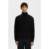 SELECTED HOMME coltrui met ingebreid patroon zwart