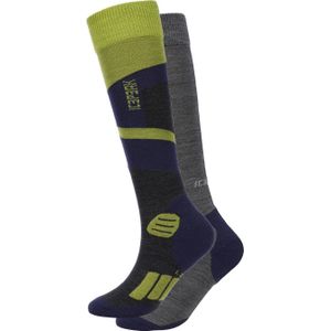 Icepeak skisokken Itasca - set 2 olijfgroen