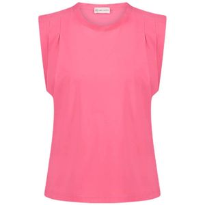 Jane Lushka top van travelstof roze