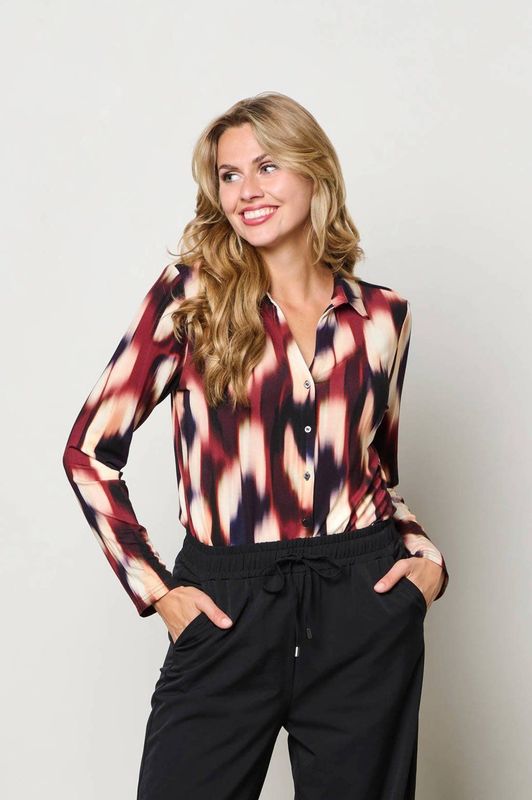 &Co Woman - VAYEN FADED BIG - Blouse - Rood