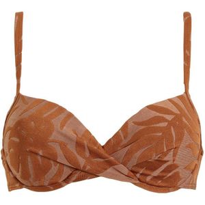 BEACHWAVE voorgevormde beugel bikinitop bruin