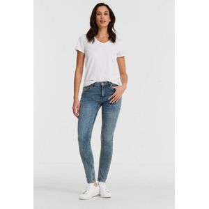 Anytime Mid Rise Skinny Jeans Blue