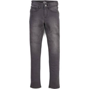 s.Oliver slim fit jeans grijs stonewashed