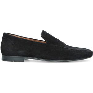 Manfield suède loafers zwart