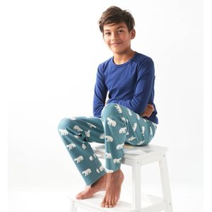 Little Label pyjama met dierenprint van katoen blauw