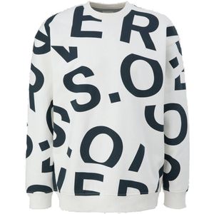 s.Oliver sweater met all over print wit