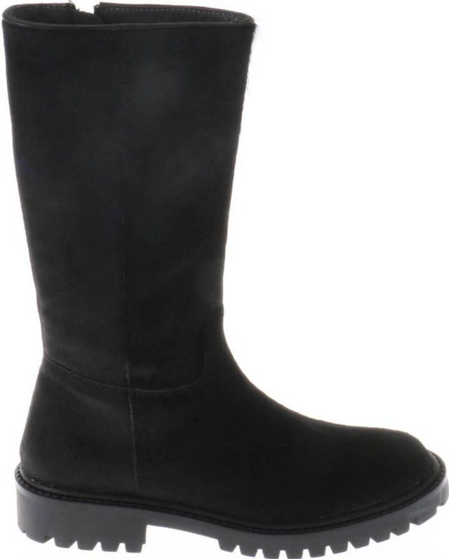 Hip leren laarzen zwart