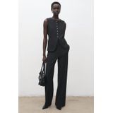 MANGO Gilet 'Daisy'  antraciet