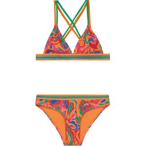 Shiwi triangel bikini Luna oranje/groen
